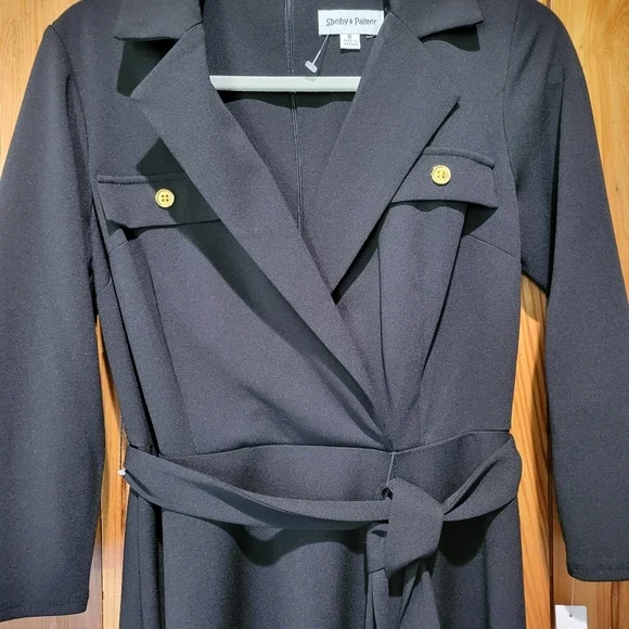 Shelvy Palmer Black Belted Dress - Picture 3 of 16
